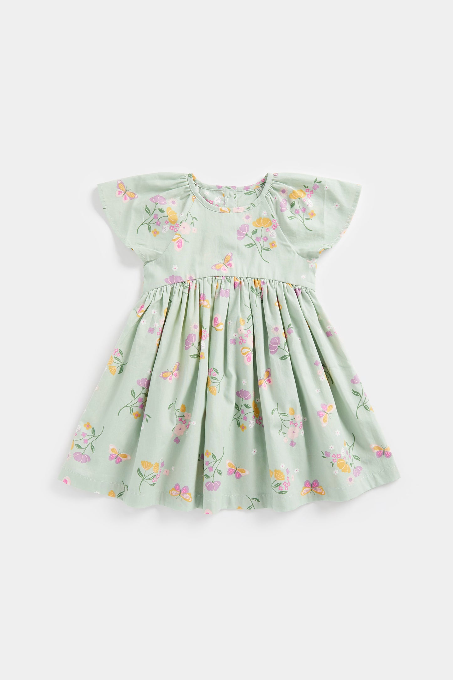 Green Floral Woven Dress