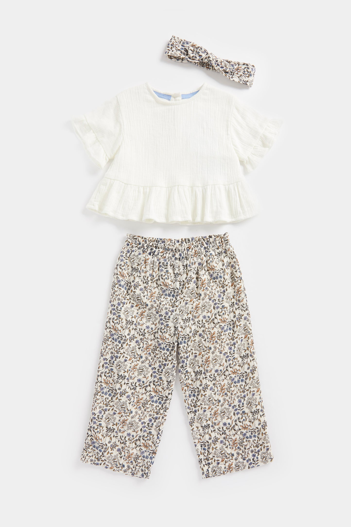 MG SH WOVEN TOP TROUSER AND HEADBAND SET