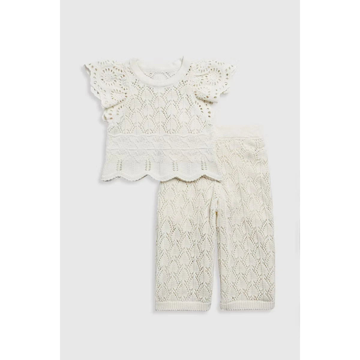 Crochet Top and Trouser Set