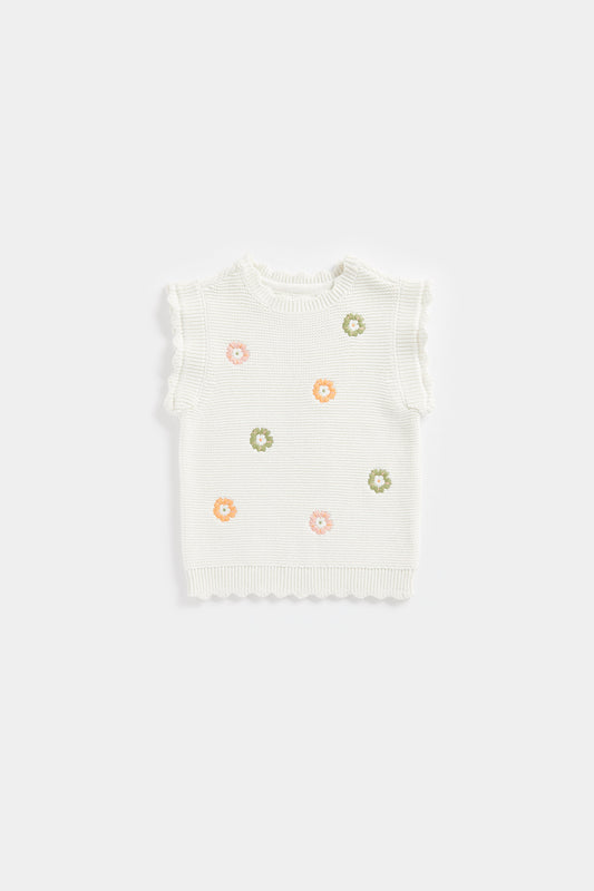 Flower Knitted Vest