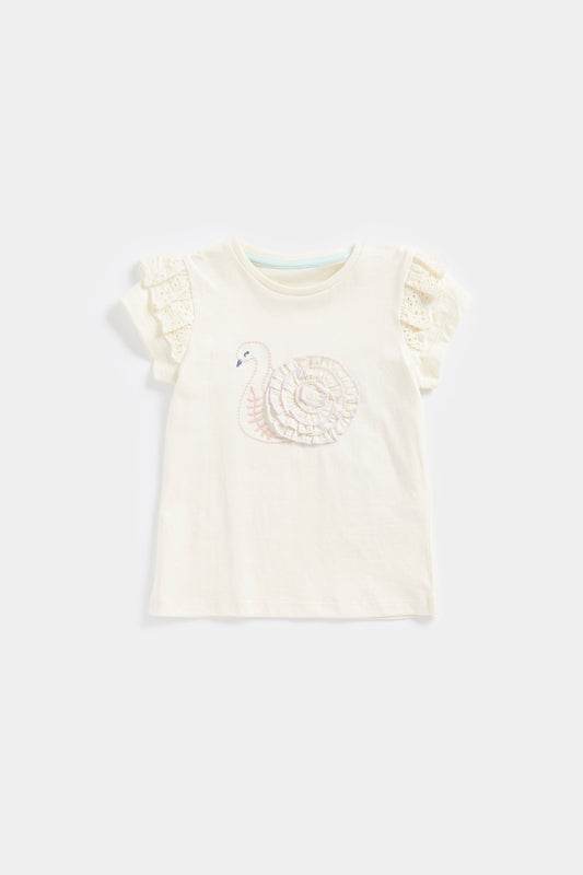 Cream Swan T-Shirt
