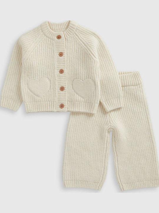 MG PL KNITTED CARDI & TROUSER SET