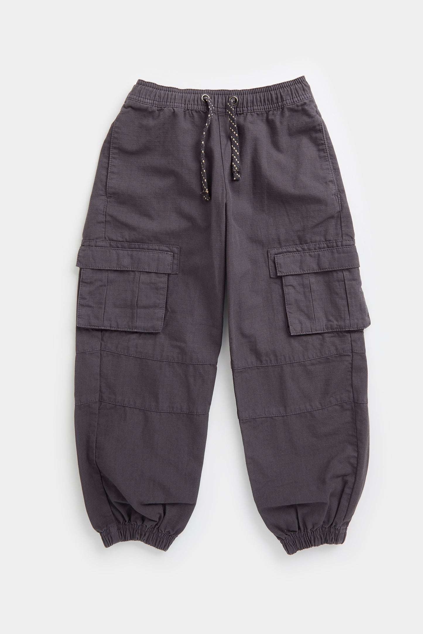 Black Wash Cargo Trousers