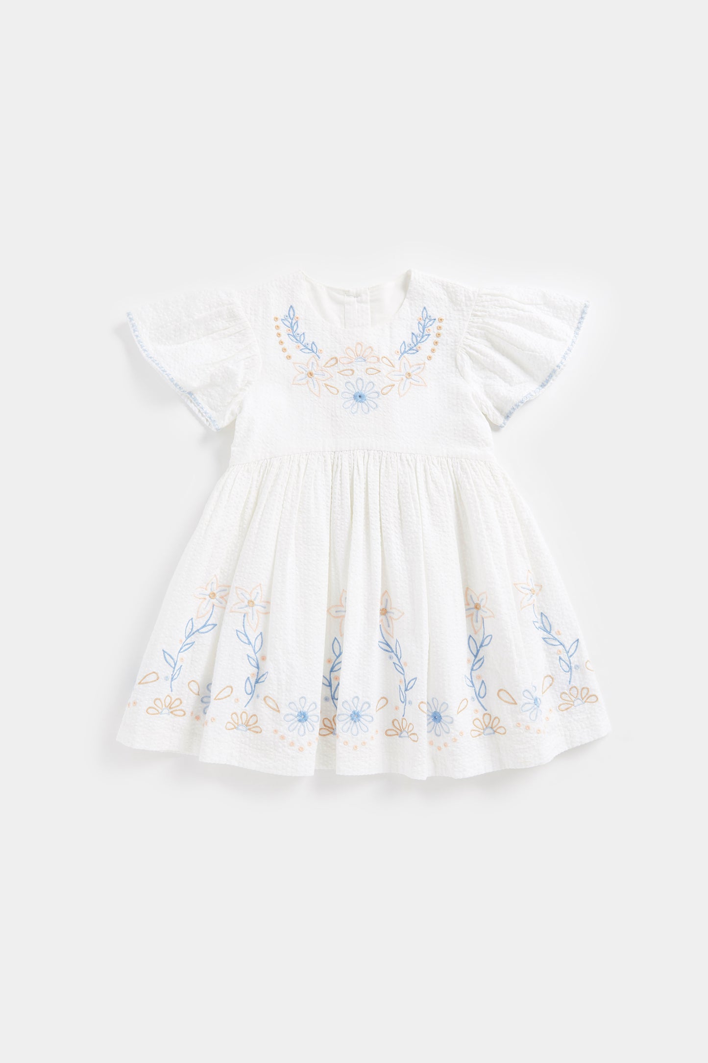 MG CC SS EMBROIDERED BORDER DRESS