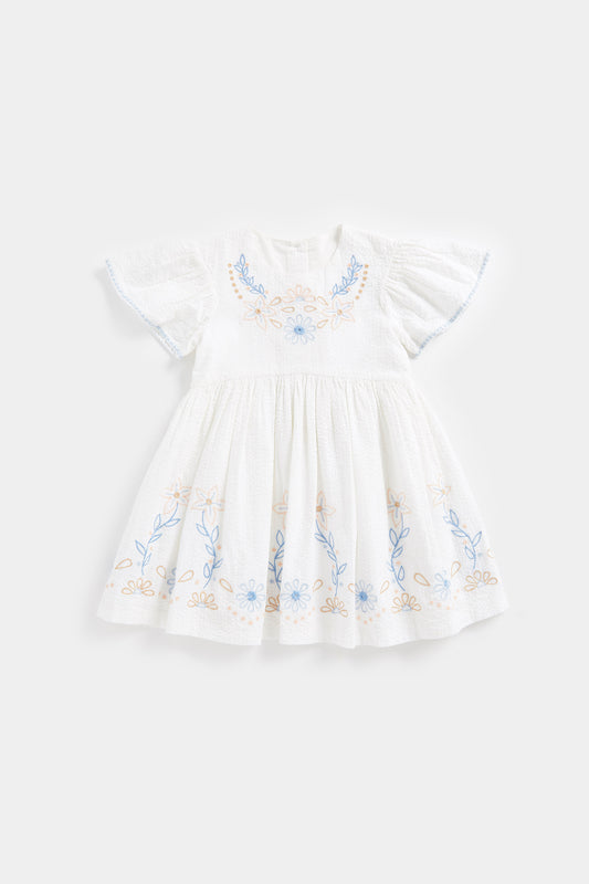 MG CC SS EMBROIDERED BORDER DRESS