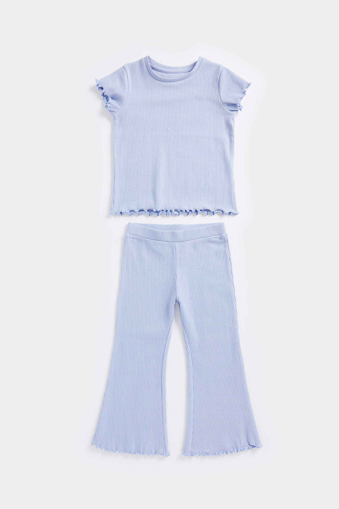 Ribbed T-Shirt and Leggings Set