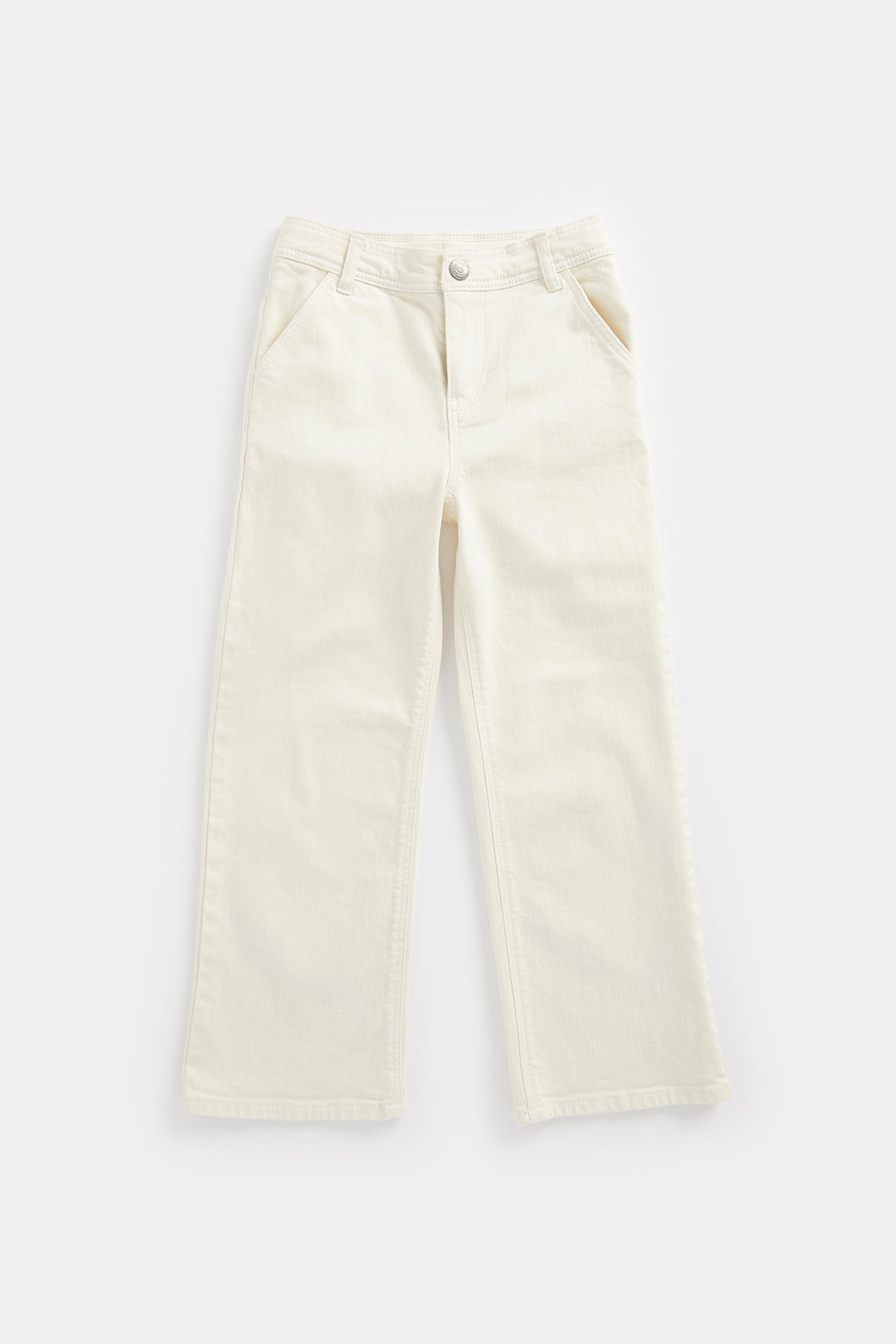 Wide-Leg Denim Jeans