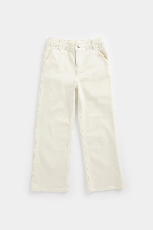 Wide-Leg Denim Jeans