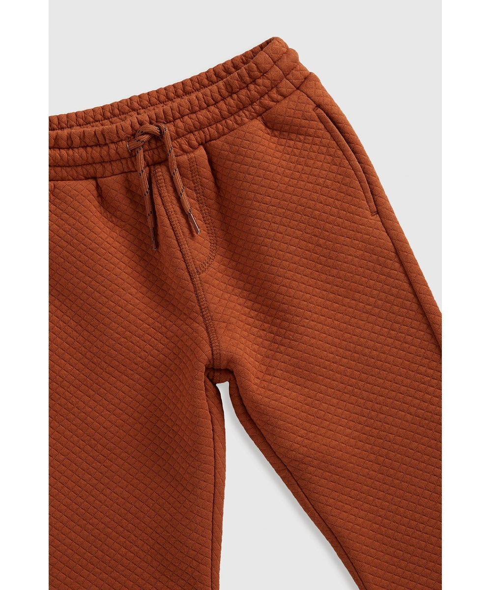 Orange Quilted Jog Set