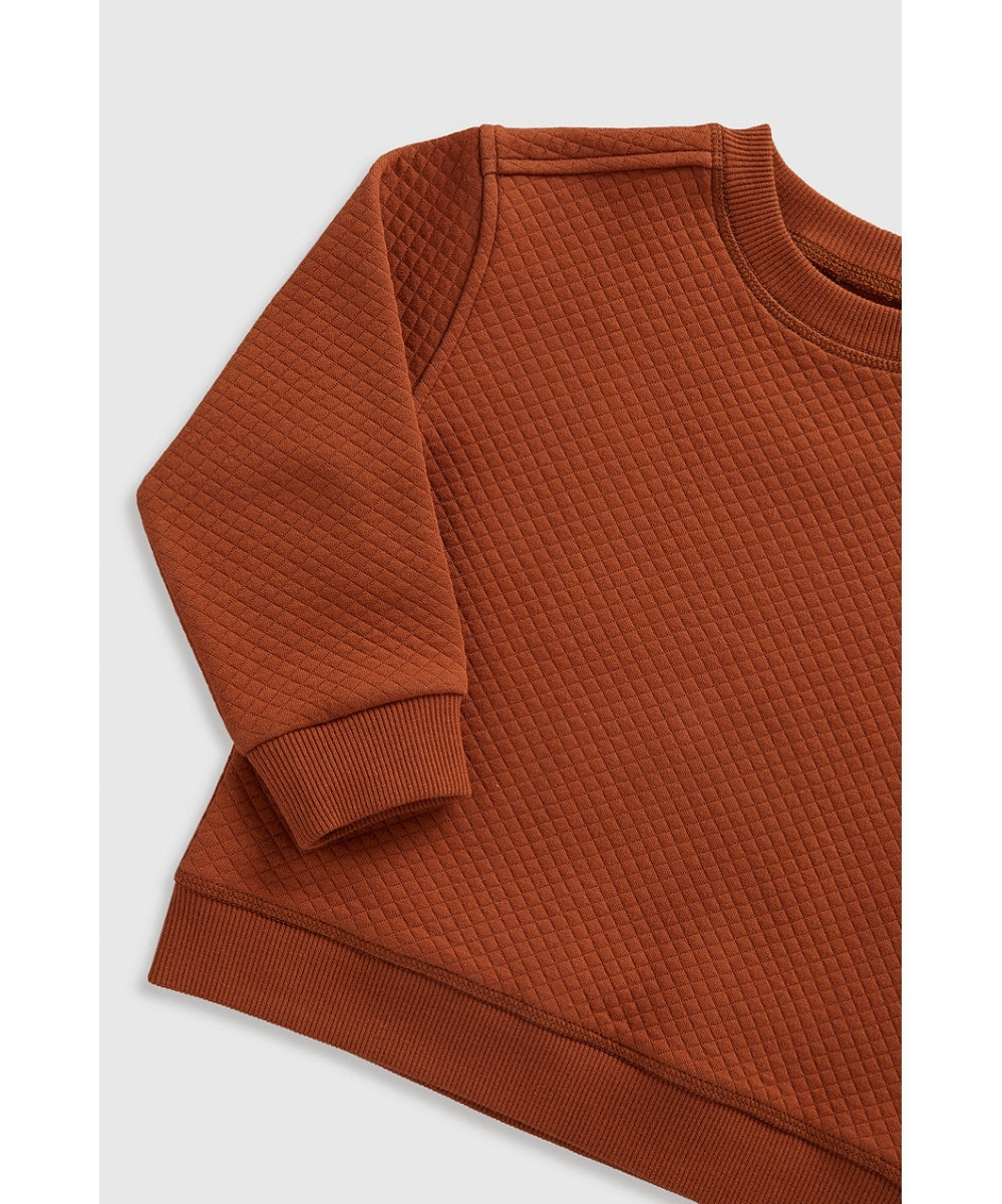 Orange Quilted Jog Set