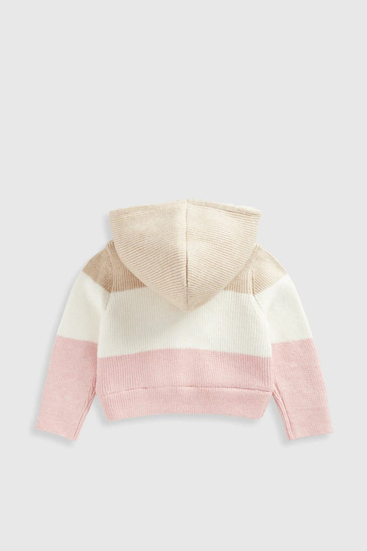 Striped Knitted Hoodie