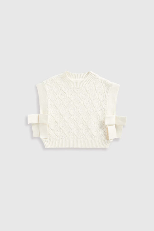 Cream Knitted Tank Top