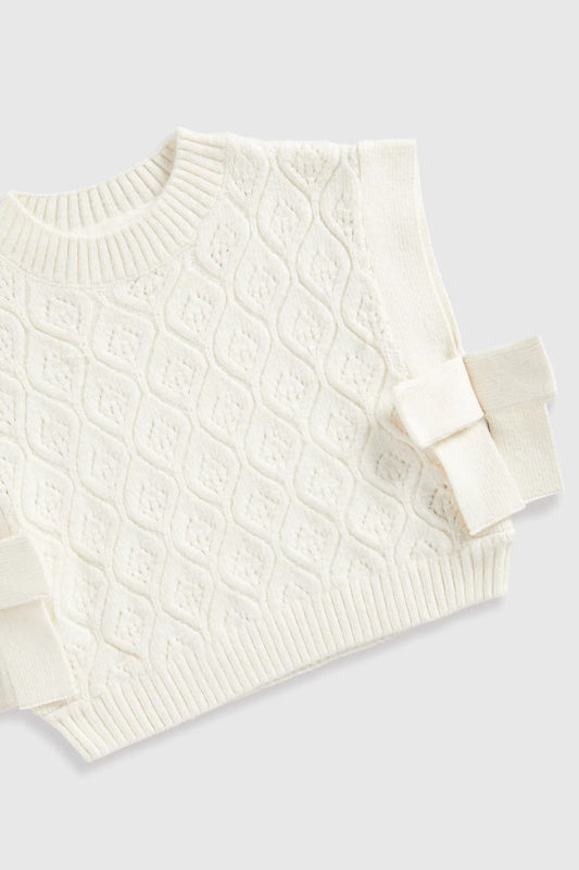 Cream Knitted Tank Top