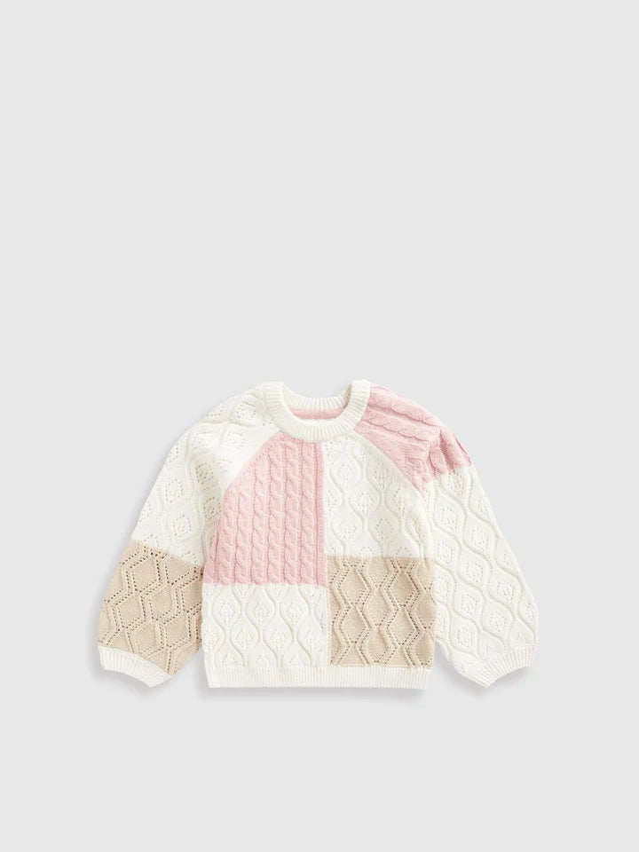 Patchwork Knitted Jumper