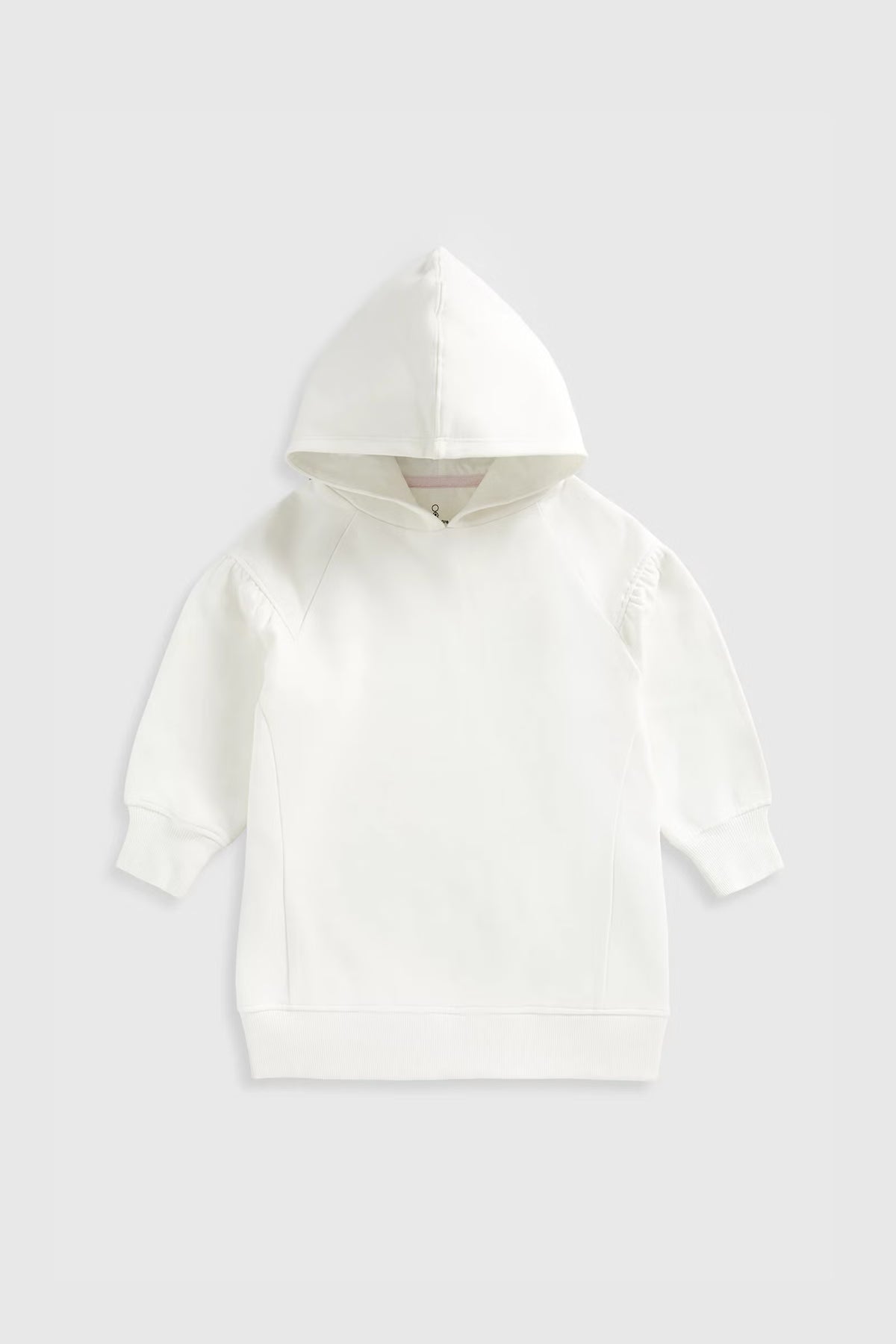 Cream Hoodie Sweat Dress