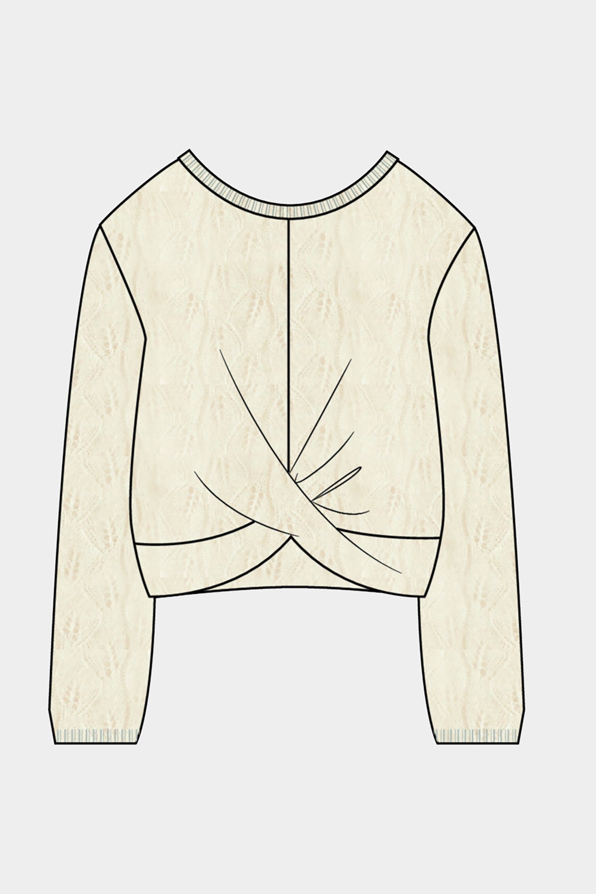 Cream Pointelle Jumper