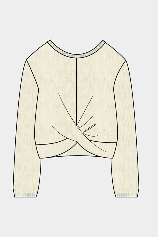Cream Pointelle Jumper
