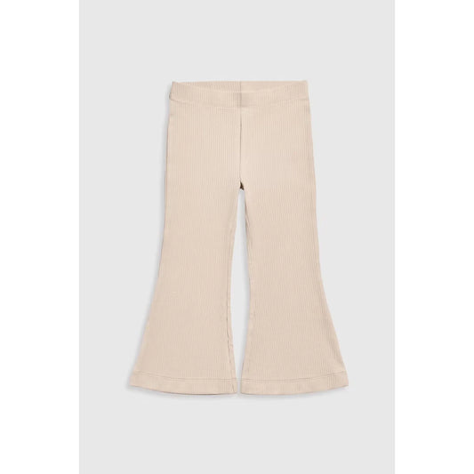 Stone Ribbed Flared Leggings