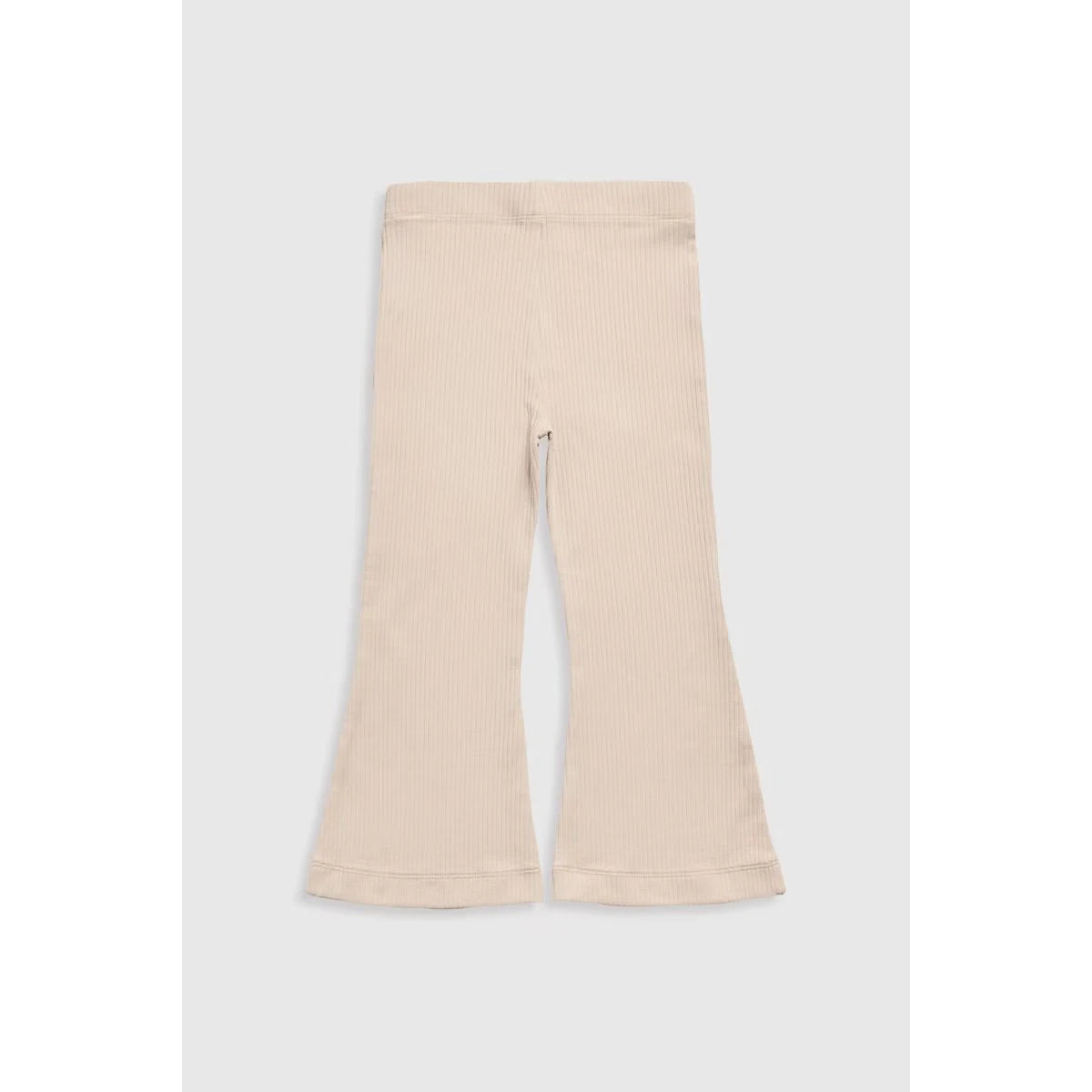 Stone Ribbed Flared Leggings