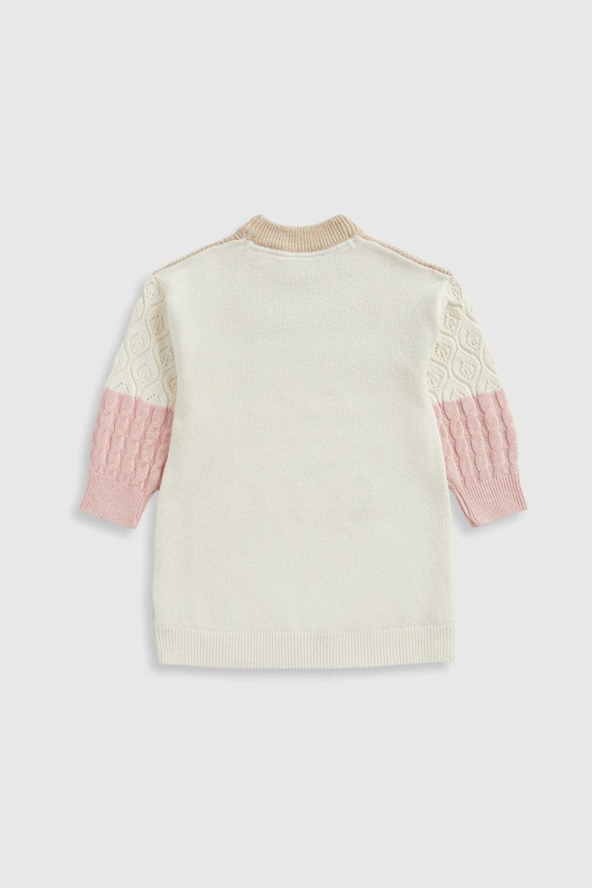 Striped Knitted Jumper and Tights Set