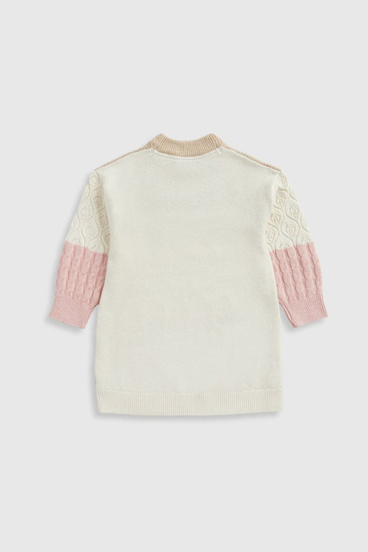 Striped Knitted Jumper and Tights Set