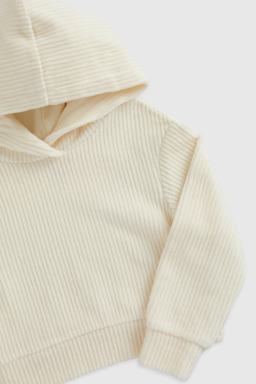 Cream Ribbed Velour Jog Set