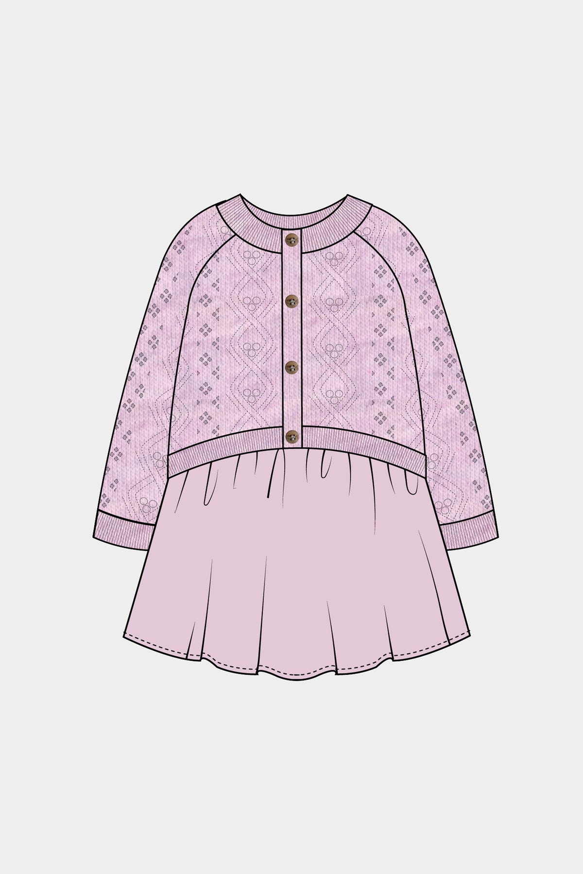 Pink Twofer Dress