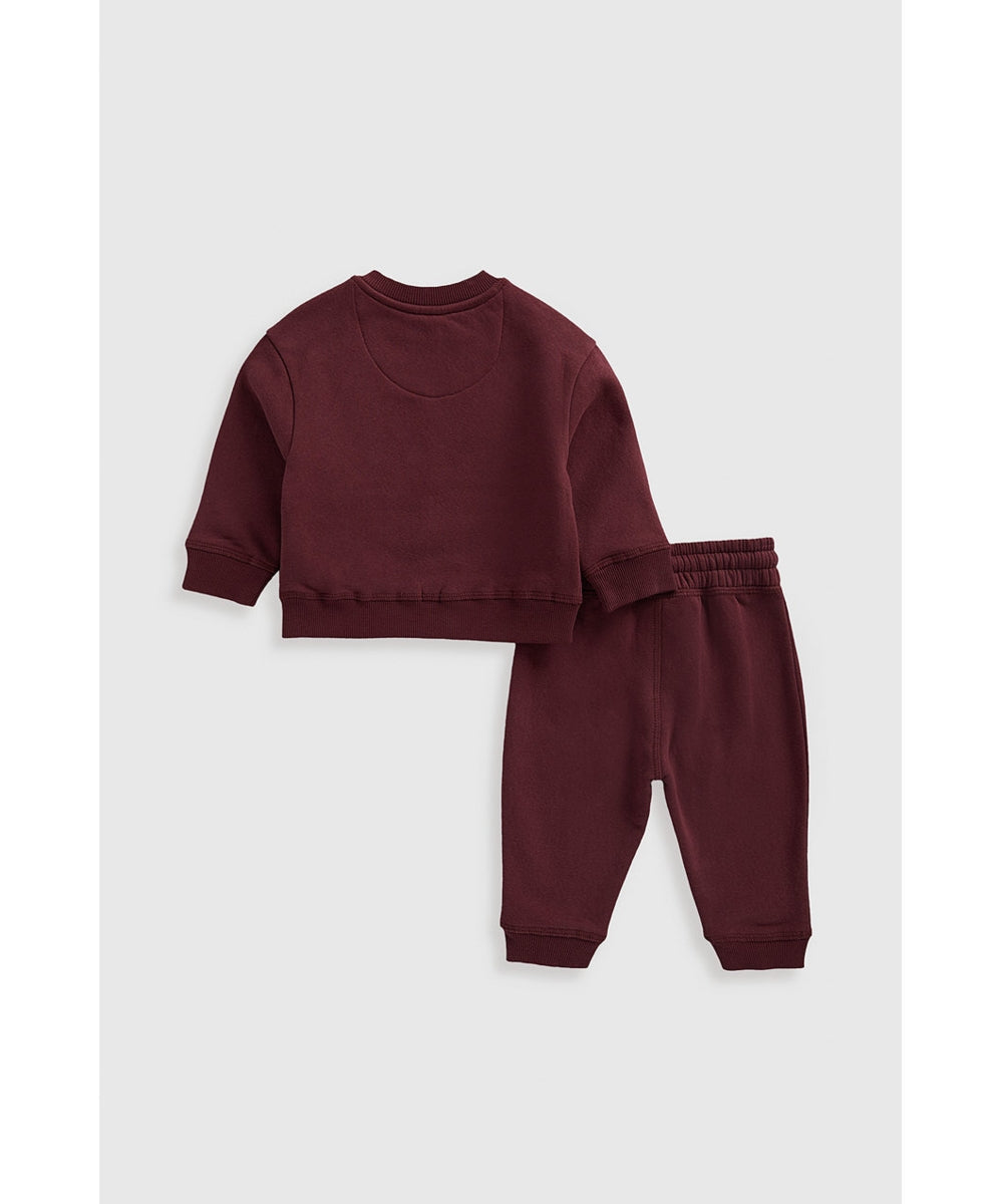Burgundy Jog Set