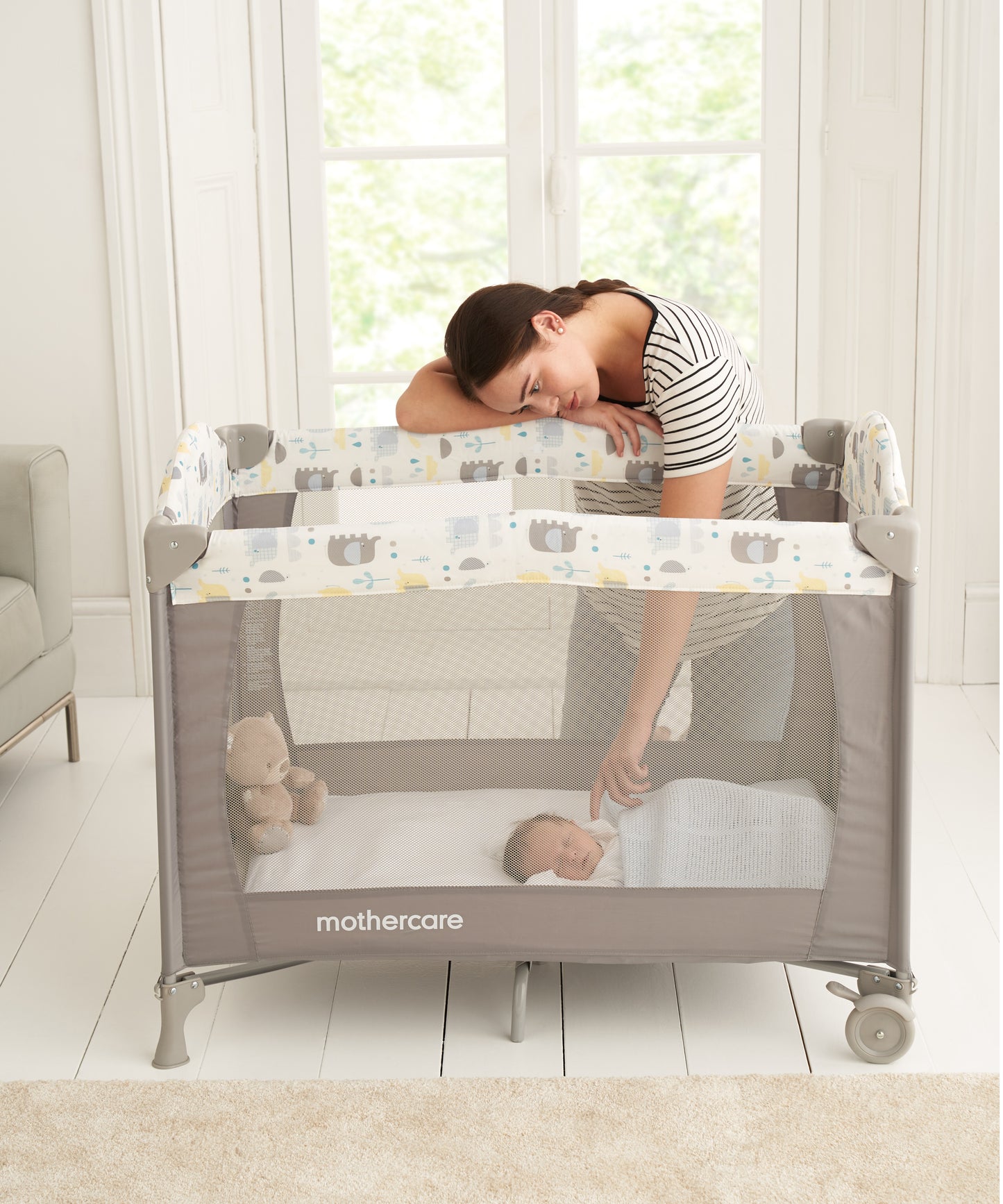 Travel Cot Classic Elephants