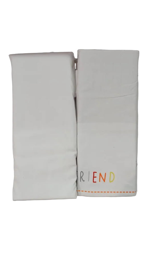 Hello Friends 2pk Flat Bed Sheet