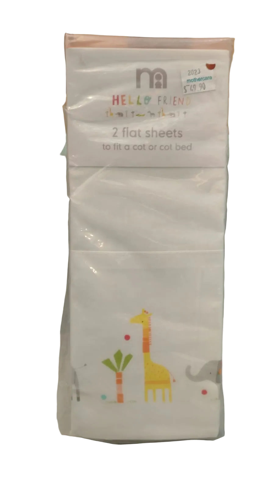 Hello Friends 2pk Flat Bed Sheet