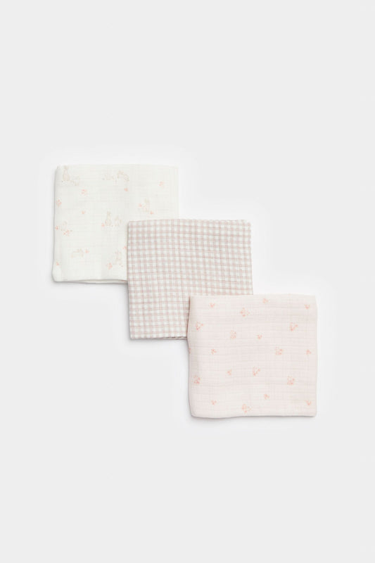 Girls Muslins 3Pk