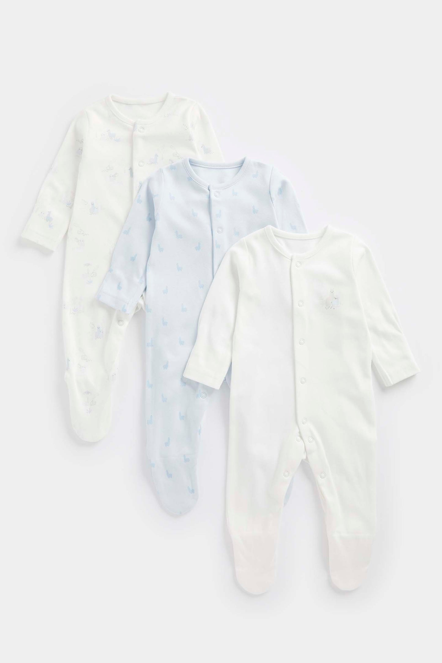 Sloth Baby Sleepsuits - 3 Pack