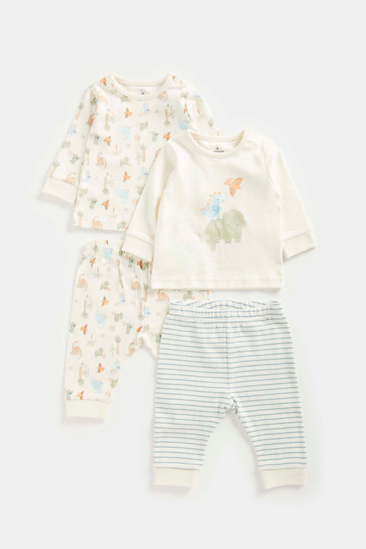 Dinosaur Baby Pyjamas - 2 Pack