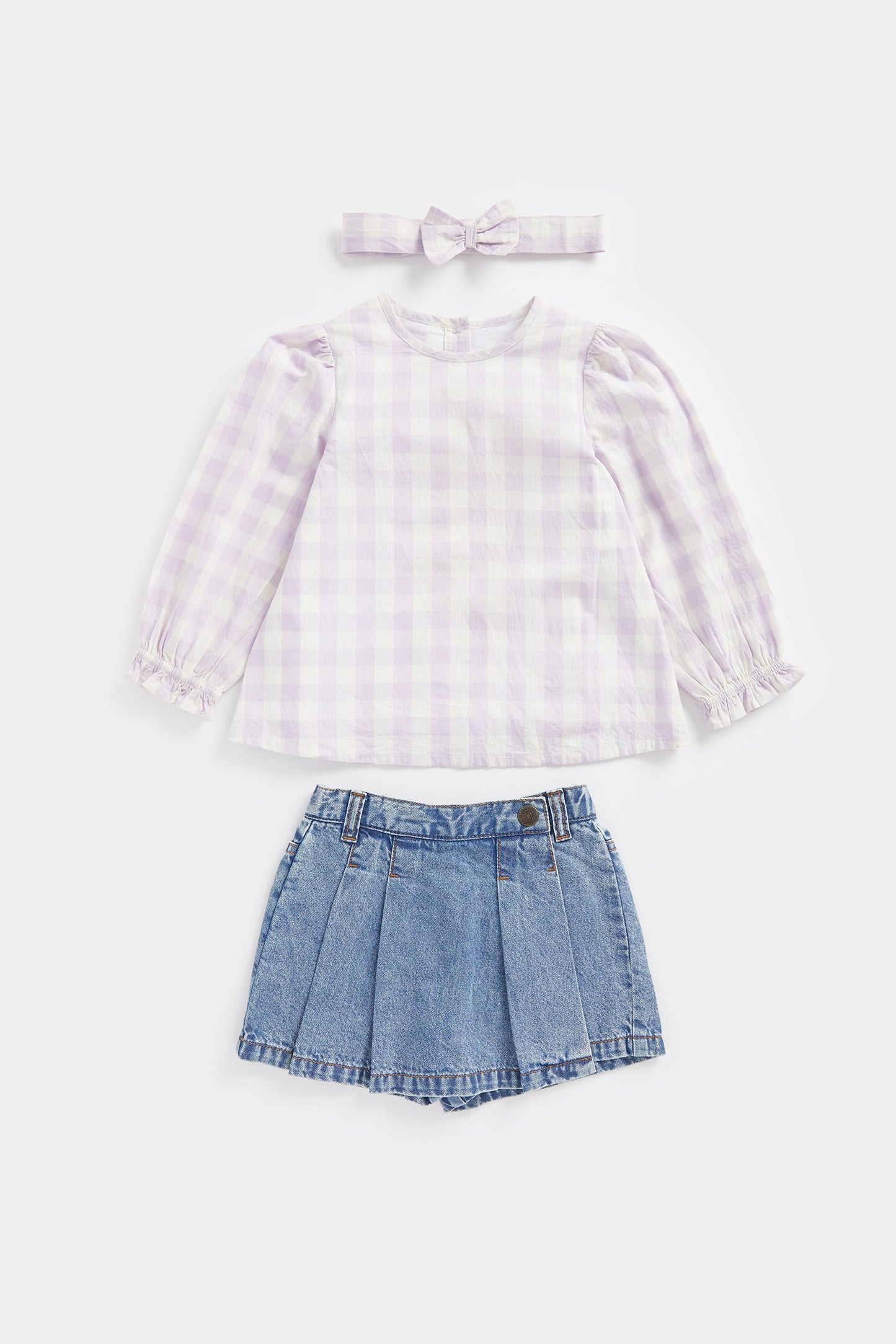 Skort, Blouse and Headband Set