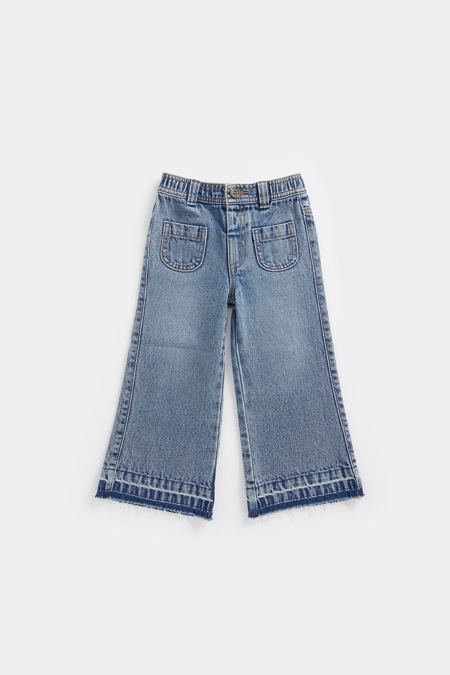 Wide-Leg Denim Jeans