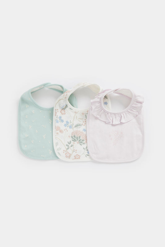 Newborn Girl Spring Blossom  3Pk Bibs