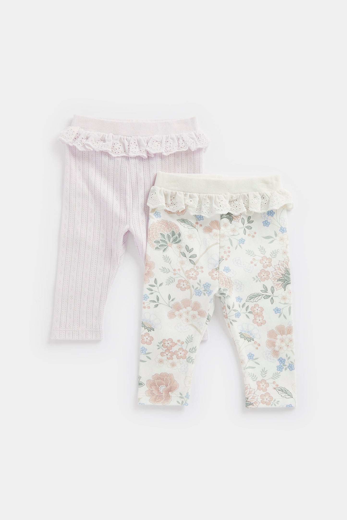 Newborn Girl Spring Blossom 2Pk Leggings