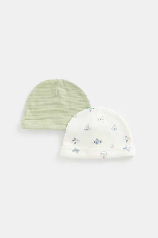 Newborn Boys Tiny Traveller 2Pk Hats