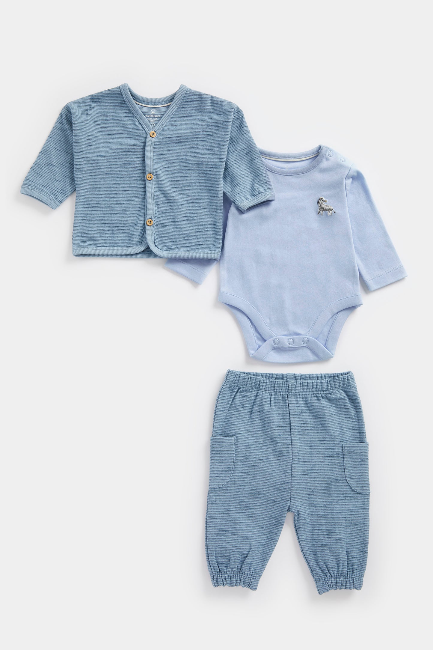 My First Boy Bodysuit Cardigan & Jogger