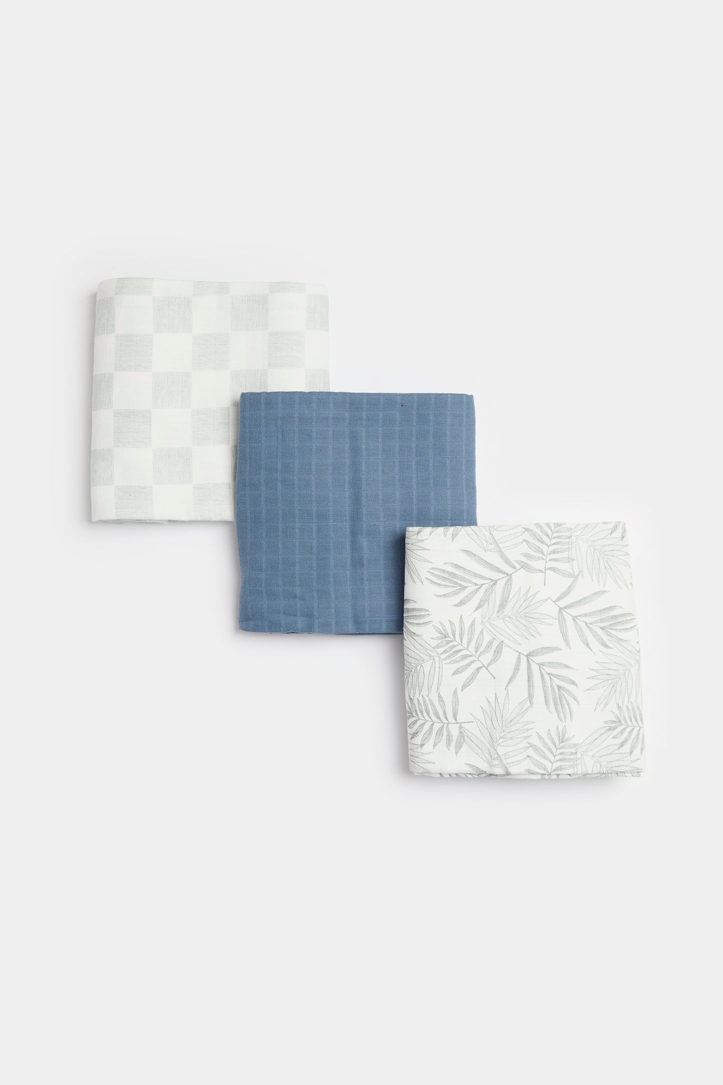 Boy Contemporary Muslin Blanket 3Pk