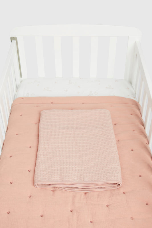 Mc 3Pc Cotbed Bedding Bundle Brown