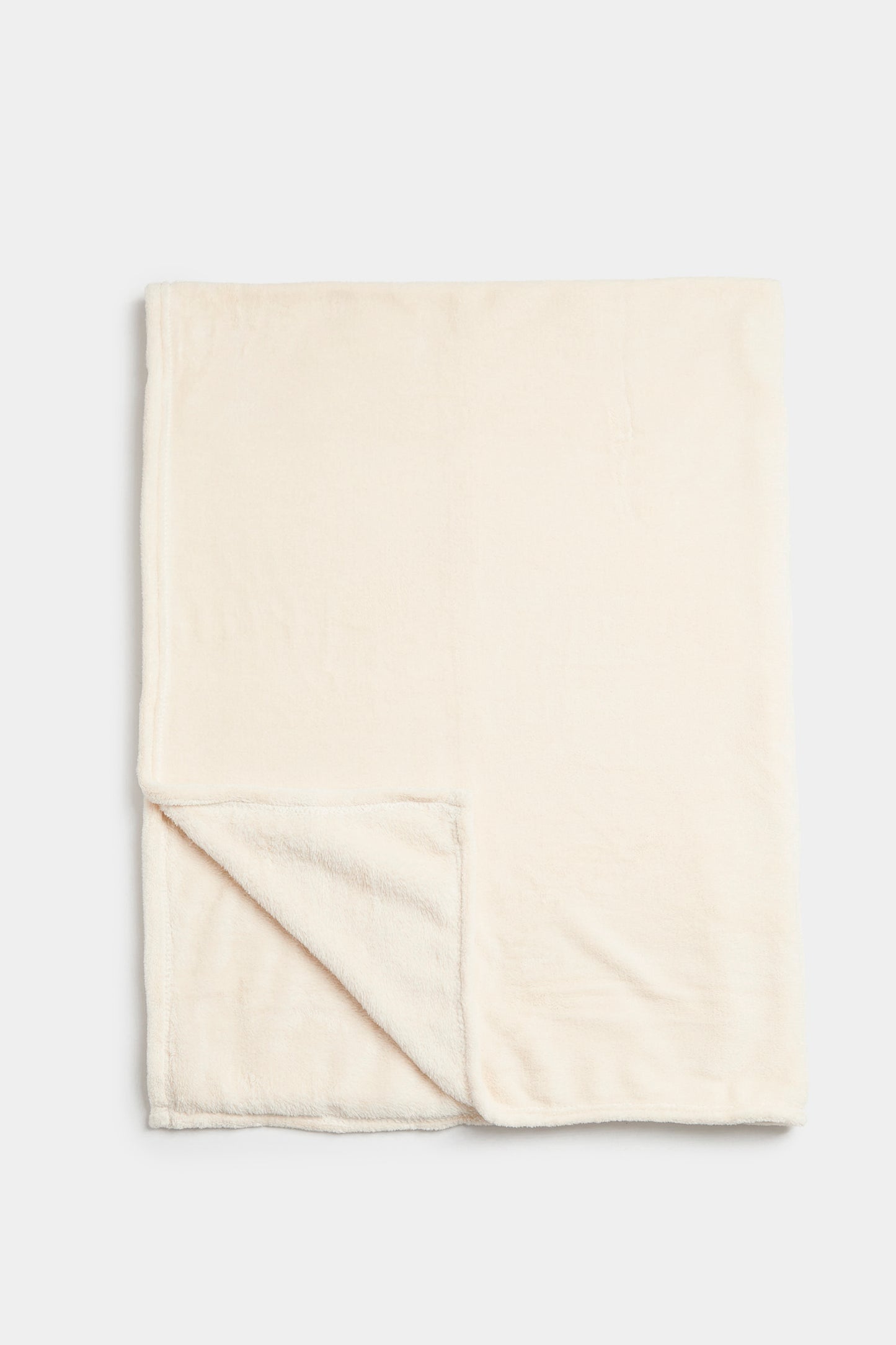 Essentials Cotbed Fleece Blanket Cream