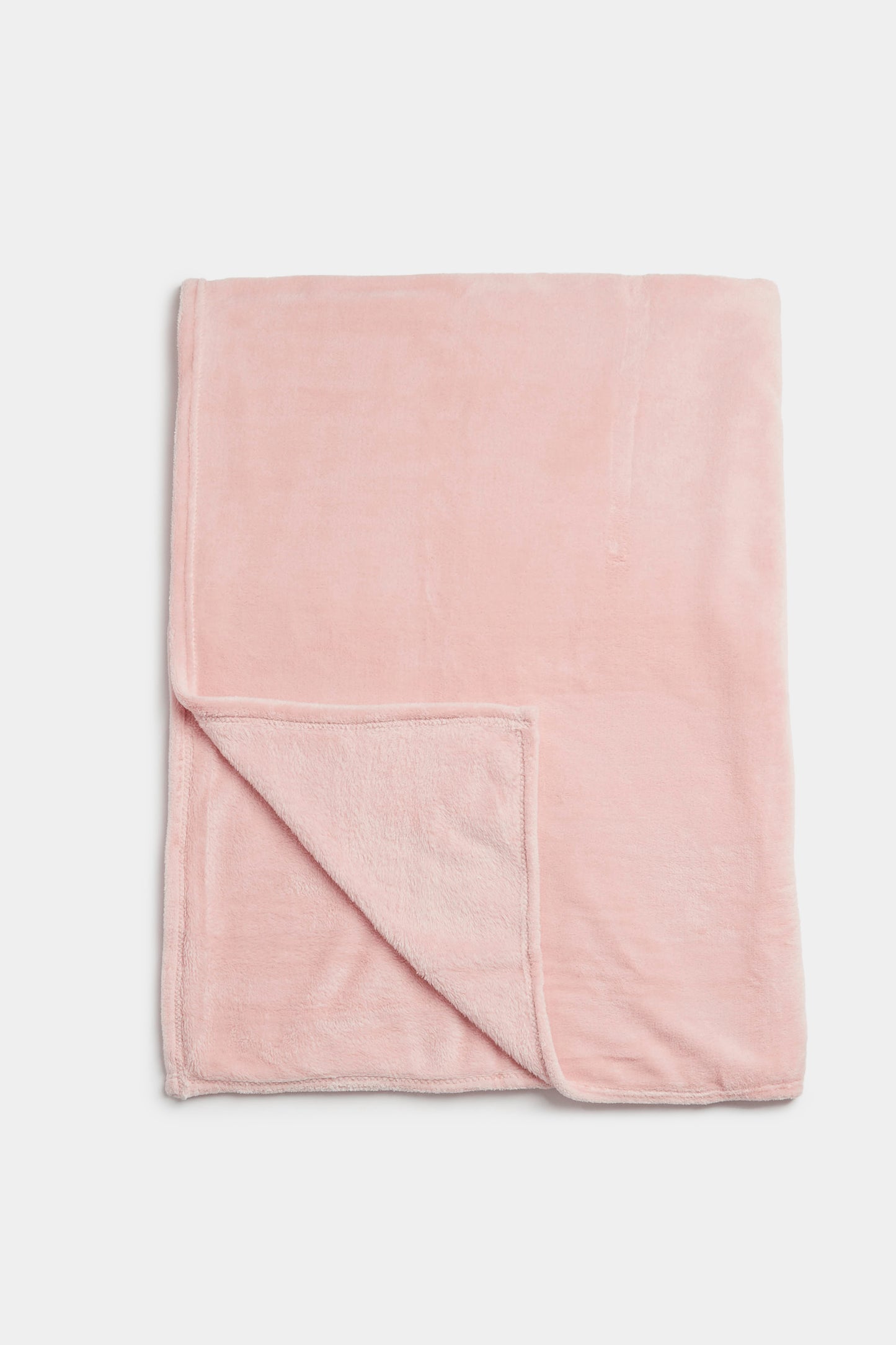 Essentials Cotbed Fleece Blanket Pink