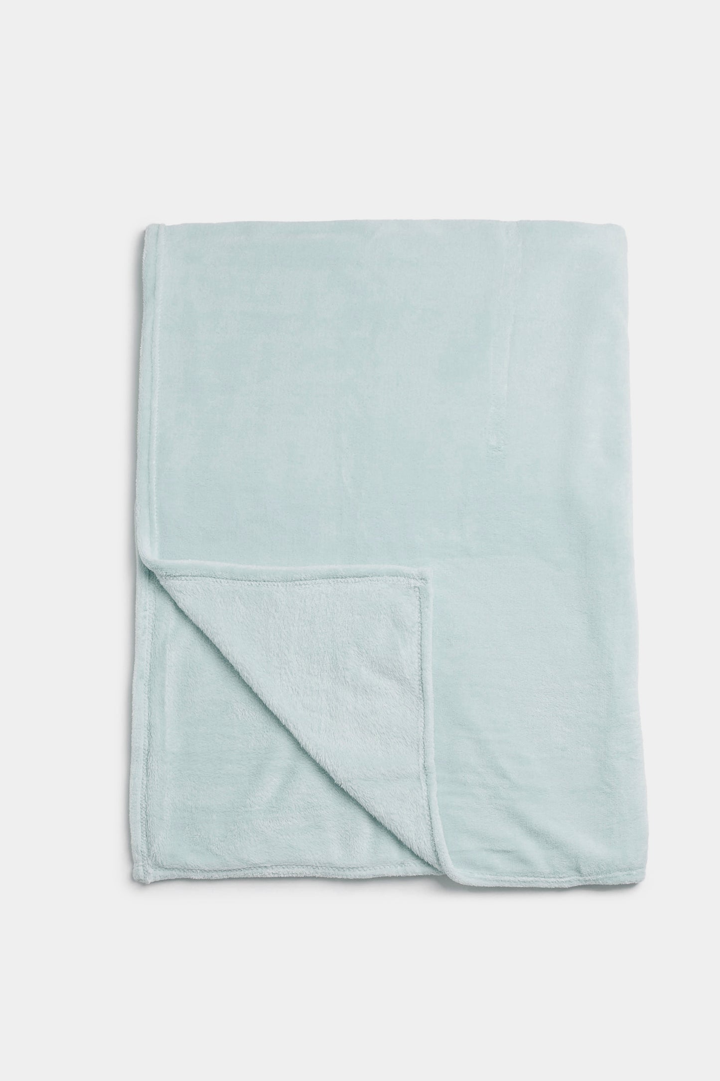 Essentials Cotbed Fleece Blanket Blue