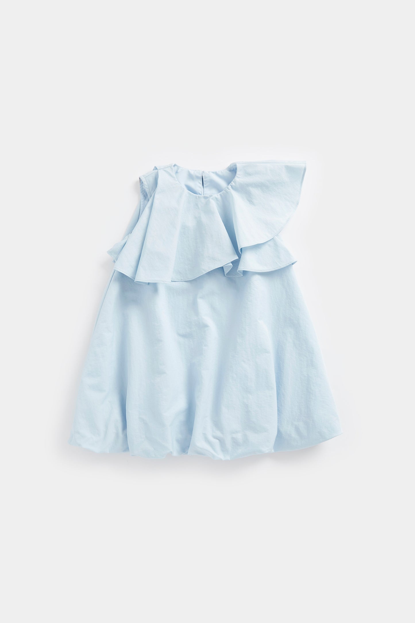 Blue Frill Occasion Dress