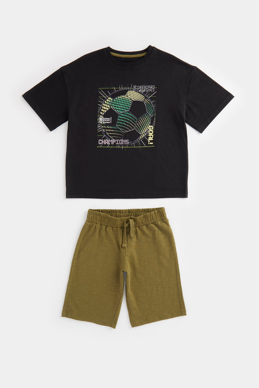 Football T-Shirt and Shorts Set