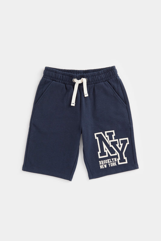 Navy NY Shorts