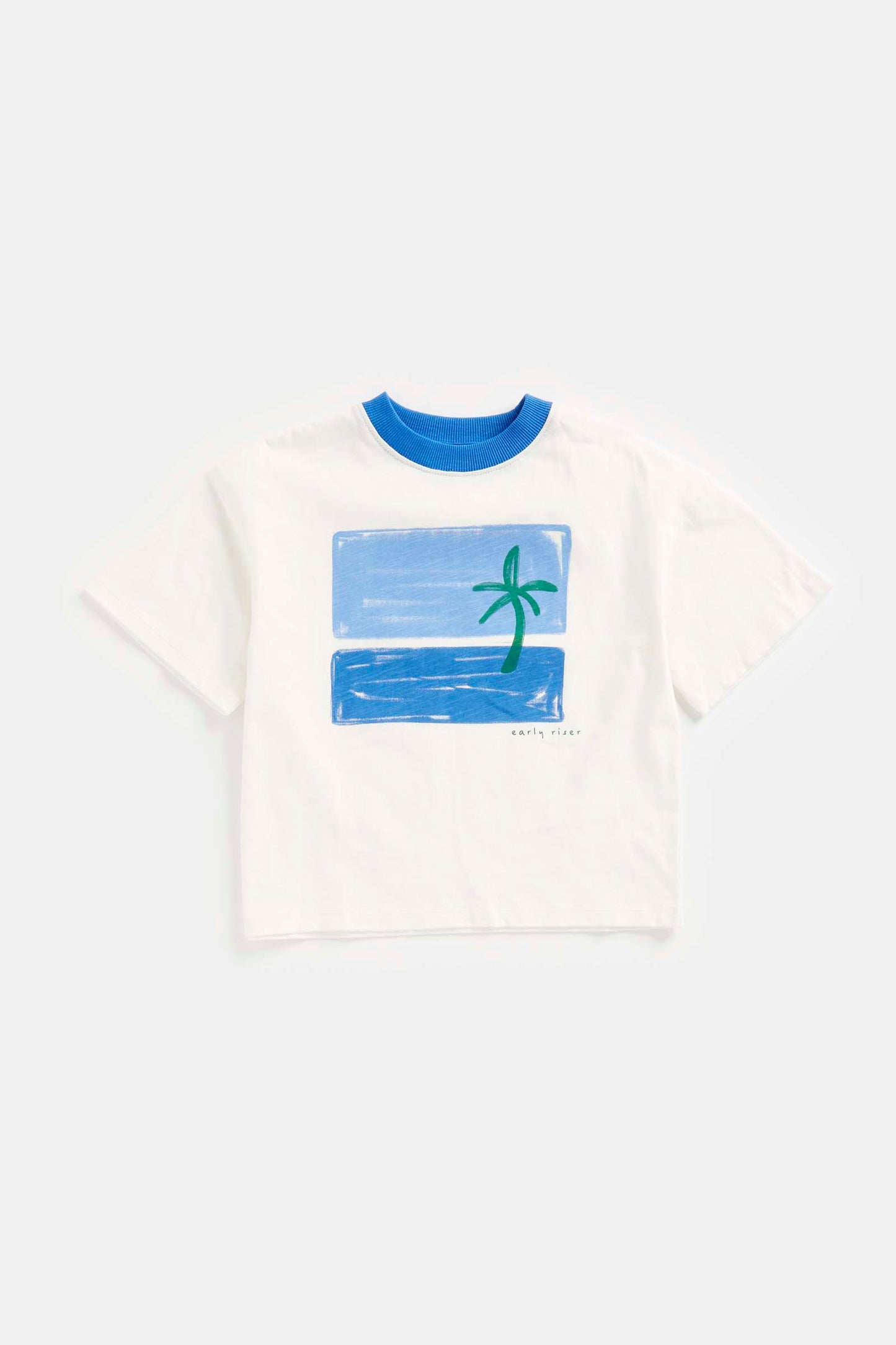 Mini Boys Retro Refresh Contast Neck Tee