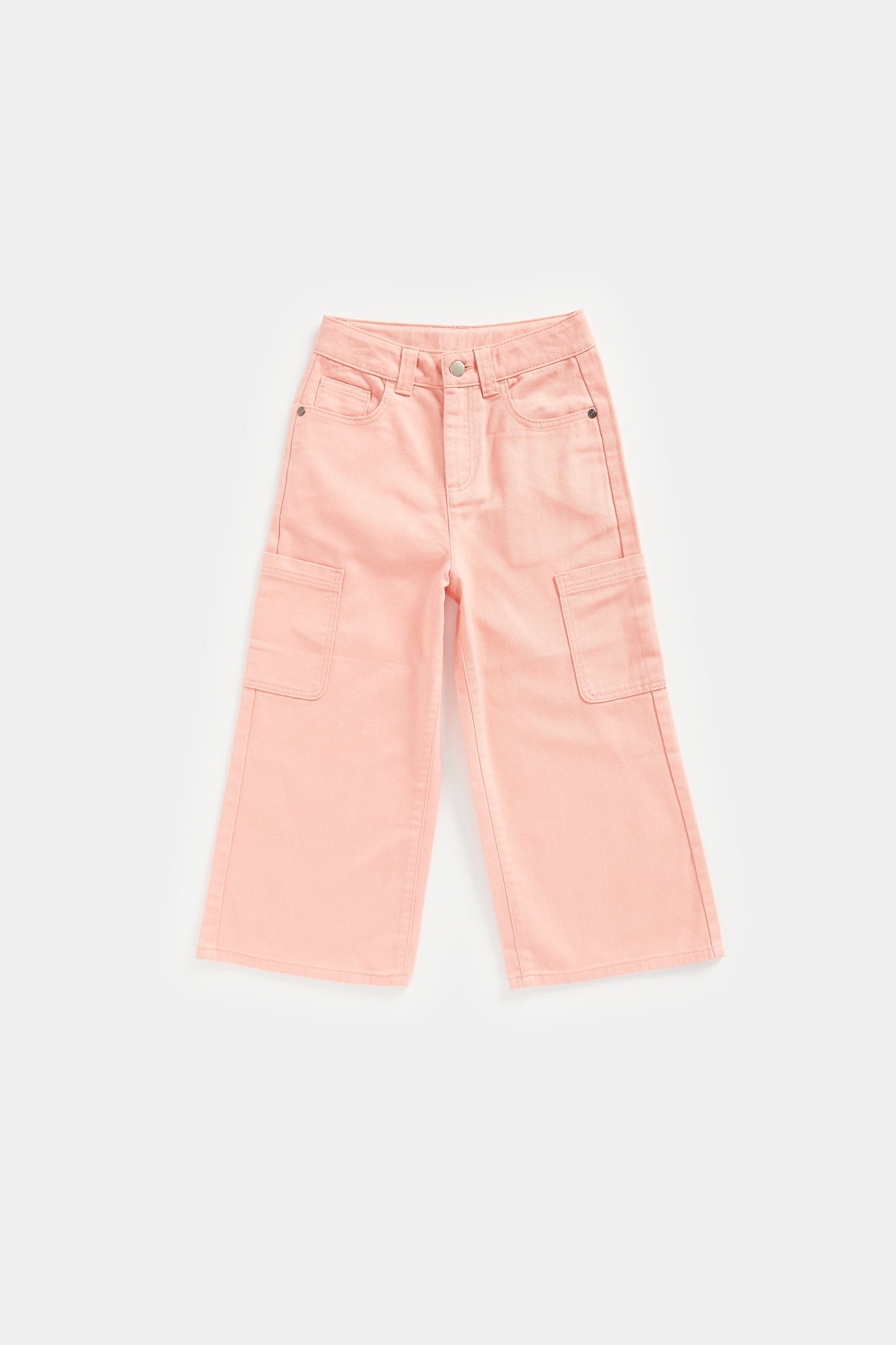 Pink Wide-Leg Trousers